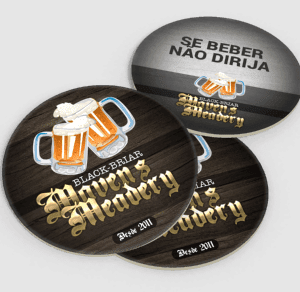 Bolacha de Chopp em Papelão - Redonda