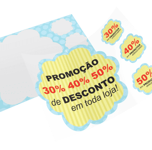 Adesivo para Vitrine Nuvem