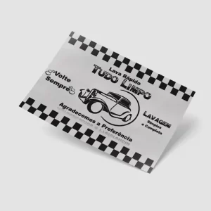 Tapete de Papel para Lava Rápido Personalizado - Sulfite 63g