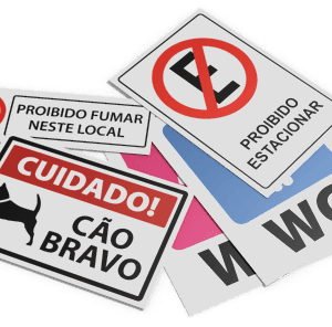 Placas de Sinalização e Informativas