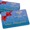 Vale Presente Presentes Personalizados -  PVC Branco 0,5mm - Fosco - Fosco Frente e Verso