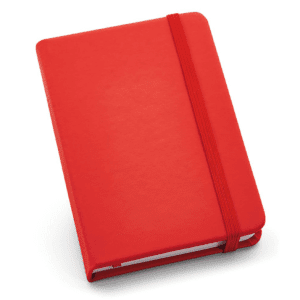 Caderneta Tipo Moleskine Vermelha