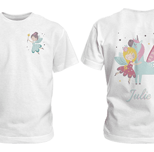 Camisetas - Impressão Peito 9x9cm e Costas 18x27cm - Camiseta Infantil