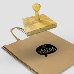 Carimbo para Sacola Kraft - 10x9 cm