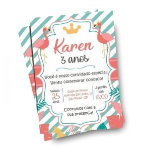 Convites - Couchê Fosco 300g - Laminação Fosca Bopp e Verniz UV Localizado Frente e Verso - 105x148mm