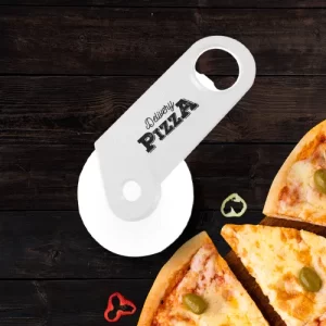 Cortador de Pizza Personalizado - Branco