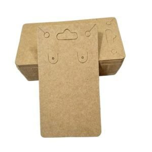 Cartela para Bijuterias - Kraft 280g -1 Par de Brinco e 1 Colar