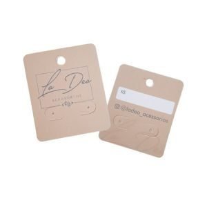 Cartela para Brincos - Kraft 280g - 1 Par de Brinco