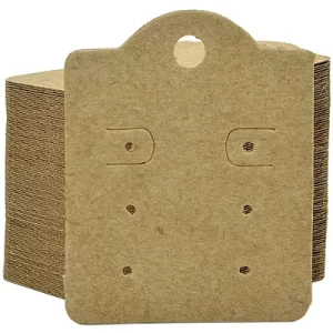 Cartela para Brincos - Kraft 280g - 3 Pares de Brincos