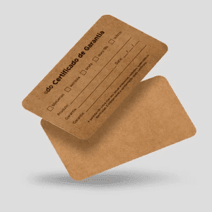 Certificado de Garantia - Kraft 280g - Standard