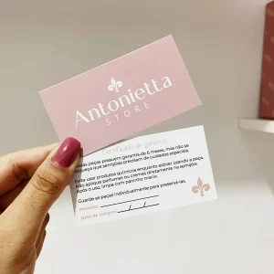 Certificado de Garantia - Couchê Fosco 300g - Standard