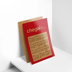 Folhinha sem Bloco de Calendário - Kraft 280g - Sem Verniz - 14,8x19,8cm