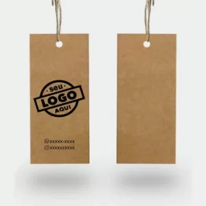Tag Personalizada - Kraft 280g - 38x88mm
