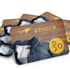 Vale Presente Presentes Personalizados -  PVC Branco 0,76mm - Cristal - Verniz Cristal Frente com Verso Fosco