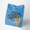 Sacolas Plástica - Alça Vazada - Personalizada - Azul - 250x350mm