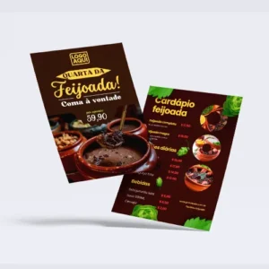Flyers e Panfletos e Folhetos - Couchê Brilho 70g - Sem Verniz - 140x200mm