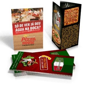 Flyers e Panfletos e Folhetos - Couchê 80g - Sem Verniz - 7x10cm