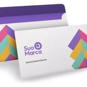 Envelopes Personalizados - Sulfite 120g - Carta - 11,3x23cm