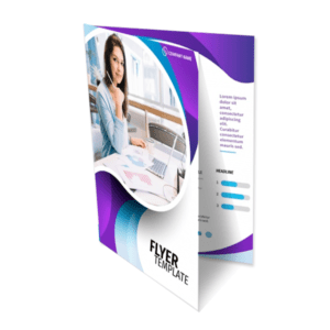 Folders - Couchê Brilho 250g - Verniz Total Frente e Verso - 1 Vinco