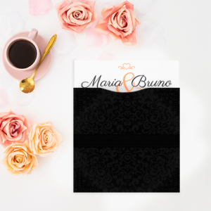 Convite de Casamento Clássico 01 - Los Angeles Estampado