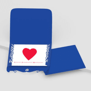 Convite de Casamento Romântico 07 - Azul