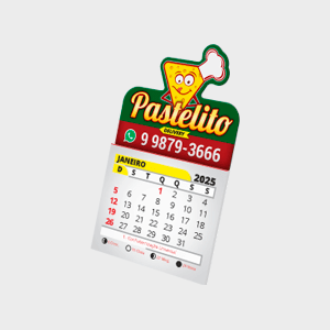 Imãs de Geladeira - Corte Especial - Com Bloco de Calendários 2025 - 4x5cm